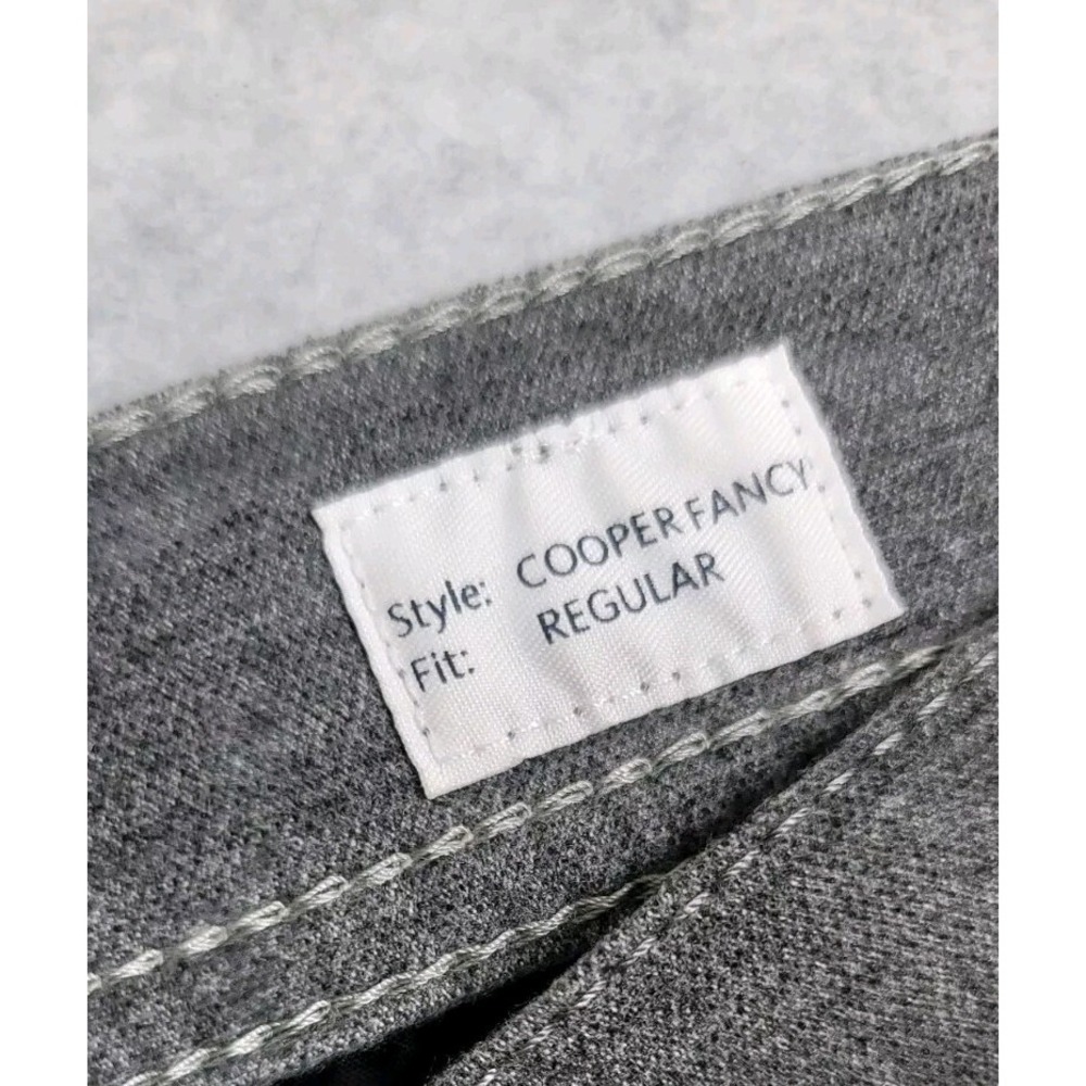 NWT Brax Cooper Fancy Chino Pants Mens 36x32 Gray Cotton Straight Leg Flat Front - Picture 7 of 7